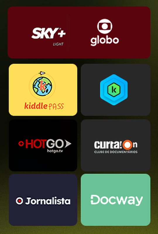 Apps disponíveis na categoria Advanced